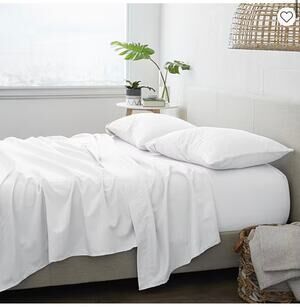 NEW! Casual Comfort iEnjoy Twin 4PC Premium Sheet Set White